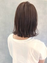 ムウ 難波(MOU)&nbsp;切りっぱなしボブ_エッジショートくびれセミディアッシュカラー