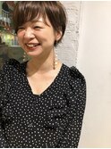 ERI★ズボラさん大歓迎◎小顔ネイビーカラーマニッシュショート