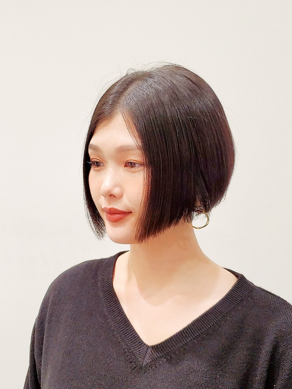 短すぎないあごラインショートボブ:L052588801|パステル 短すぎないあごラインショートボブ:L052588801|パステル