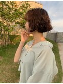 カジュアルボブ/ボブパーマ/前髪パーマ