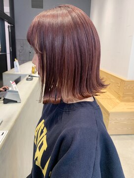 アイティー バイ アルバム 中野店(IT by ALBUM) ピンクブラウン_耳かけウェーブパーマフォギーベージュ_ba276943