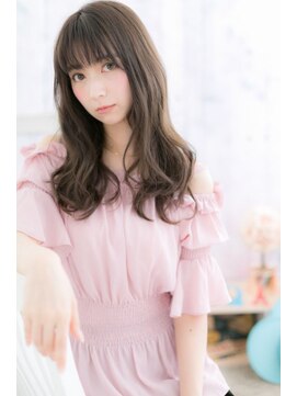 ミック ヘアアンドメイク アップ 駒込店(miq Hair&Make up) やわらかさとローライト透明感…フリンジカールロング