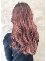 ペスカ 札幌大通店(pesca)&nbsp;小顔/オリーブカラー/ハイライトカラー/セミウェットウェーブ/35