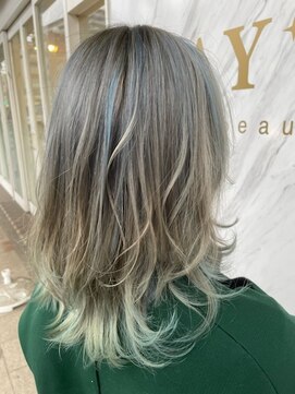 レイビューティー 住吉店 ヘア(RAY+beauty) ホワイトカーキグラデーション