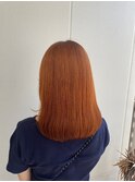 【桑原雪音】韓国風透明感オレンジブラウン/暖色系カラー<原宿>
