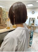 ぱつっと切りっぱなしボブ♪♪