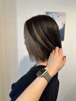 マリン(Marine)&nbsp;20代30代ボブイヤリング、インナーカラーベージュ