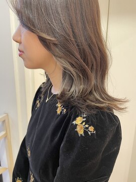 フォルテ 表参道店(FORTE) 【フォルテ千鶴】イヤリングカラーグレーベージュ