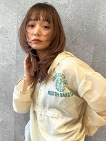 アース 三軒茶屋店(HAIR&MAKE EARTH) 三軒茶屋_レディース_セミロング_レイヤー_顔まわり_ベージュ_