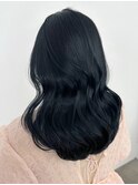 くびレイヤー美髪アッシュブラックニュアンスカラー_ba480101