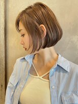 トルネード(TORNADO) 韓国風ボブ タンバルモリ アッシュベージュ内巻きボブ t523