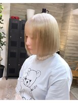 ヲタク(wotaku.)&nbsp;ブロンドカラーハイトーンダブルカラーケアブリーチボブブリーチ