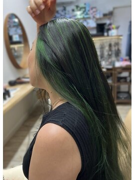 シエロヘアー(Cielo hair) ＊green＊ハイライト