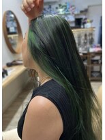シエロヘアー(Cielo hair) *green*ハイライト
