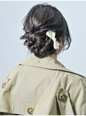 【RAWR】ドレスヘアくるりんぱシニヨン葛西ヘアセット