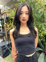 銀座　cheri レイヤースタイル×透明感地毛風カラー