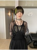 マッシュショート/ハンサムショート/ポイントカラー