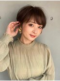 ふんわりとした質感が魅力のフェミニンベリーショート