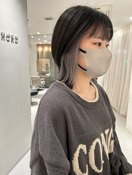 コード(Chord) ◯ホワイトグレーイヤリングカラー◯