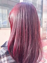 ミシェリー 新宿店(misherry)&nbsp;ダメージレスイルミナカラー/オージュア美髪/チェリーレッド