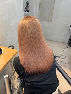 トゥイン 八王子(TWIN) ブリーチカラー　カッパーベージュ