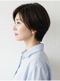 40代/50代/60代ひし形小顔ショートボブ絶壁解消白髪ぼかし△58
