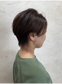 骨格補正小顔ショートダメージレス艶髪ブラウンカラー