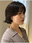 フレンチボブボブパーマショートパーマ