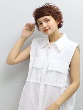 ヘアーサロンソシエ 鶴川店 マッシュショート/ピンクブラウン[鶴川/鶴川駅]