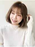 くせ毛風カール外ハネボブ愛されナチュラルカールくびれヘア