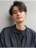 MEN’S HAIR/サーフカール/刈り上げセンターパート/水戸米沢