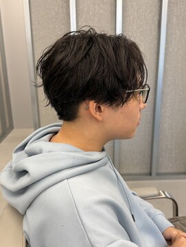 アソビ 元町店 センターパート/シャドウパーマ