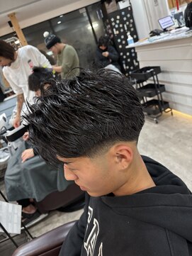 MEN’S HAIR/波巻ツイストスパイラル/フェザーパーマ/船橋
