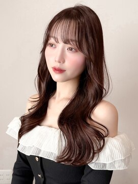 レア 表参道(L'ea) ・大人ガーリーダークアッシュ似合わせカットミディアムレイヤー