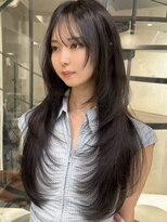 ヨロ 渋谷(YOLO) 韓国ヘアーハッシュカットレイヤーカットハイライトカラー