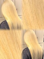 ベレーザ 渋谷(BELEZA) 17565全頭ブリーチダブルカラーハイレイヤーカット金髪ブロンド