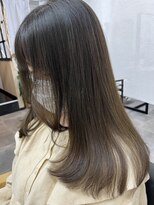 クワイア 川崎店(0choir)&nbsp;ハイライトonオリーブベージュ◯emi/川崎/白髪ぼかし/髪質改善