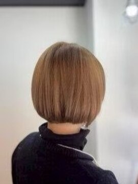 エイム ヘア リアム 調布店(eim hair liam) 丸みショート/丸みシルエット/ハイトーン/ミニボブ/20代30代40代