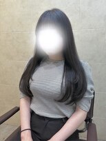 ジーナ 新越谷(Zina)&nbsp;韓国風＊オリーブグレー＊レイヤーカットロング【Zina新越谷】