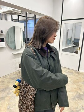 ジュベ(juve.) 大分ミディアムロング顔周りレイヤーカット髪質改善カラー