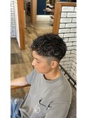 極道パーマ×ホワイトメッシュ
