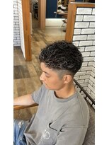 ノート ヘアーサロン(NOTE HAIR SALON)&nbsp;極道パーマ×ホワイトメッシュ