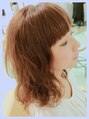テラス 岡本店(TERRACE) ゆるふわな印象のオレンジベージュカラー。