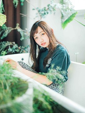 イングローブ 千葉ニュータウン中央店(Ingrove) ショートバングで個性派ロングスタイル