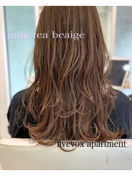 ファイブボックスヘアー 広島(five vox hair) 大人可愛い 韓国風 外ハネ