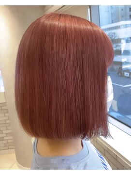 ゼルレーヴ(ZELE reve) ボブ×ピンク艶感透明感