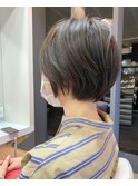 くびれヘア/アプリコットオレンジ/ハイライト/縮毛矯正/銀座