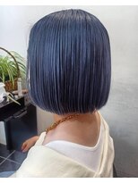 パウダーヘアー ルミニティ(powder hair luminity)&nbsp;ブリーチ、ダブルカラーでブルーアッシュ系カラー◎30代40代50代