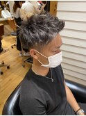 MEN'S HAIR シルバーハイライト