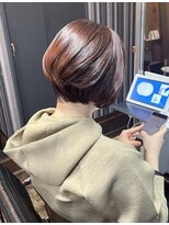 ヘアアンドメイク エジェリ(hair&make egerie) 丸み・前下がりショートボブ
